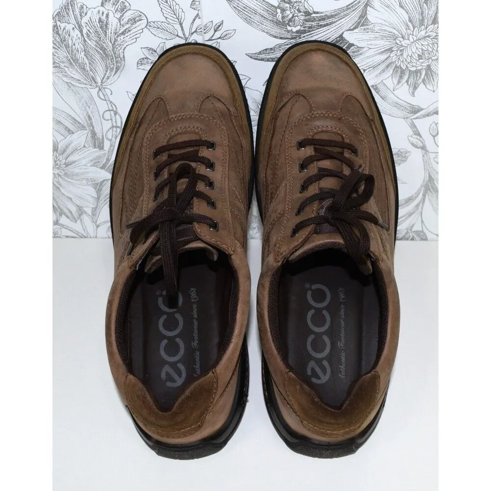 Ecco Brown Leather Sneakers Men's Size 47 (US 13 / 13.5) Oxfords